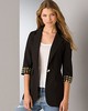 Aqua Studded Boyfriend Blazer