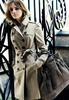 gray-brown trench coat