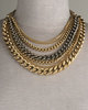 JANIS BY JANIS SAVITT Gold and Steel Necklace