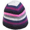 Pink Lurex Stripe Pull On Hat