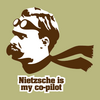 Nietzsche is my copilot (Lightweight Tee by Amorphia Apparel)