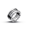 BVLGARI B.ZERO1 3-band ring in 18kt white gold.