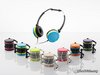 colorful headphones "Elecom Sundries Contrast EHP-OH100"