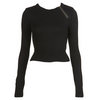 Knitted Zip Cropped Jumper