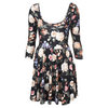 Vine Floral Skater Dress