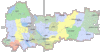 Настенная карта Вологодской области