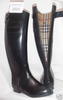 Burberry Rubber Riding Boots in black