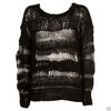 Topshop Premium Knitted Fluffy Black Jumper