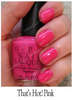 hot pink nail polish