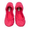 Dark pink ballet slippers