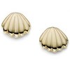 metal shell stud earrings