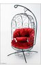 1/4 Scale Bird Cage Style Iron Chair (Black/Red)