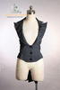 Punk Casual Gothic Lolita Tuxedo Jacket Vest