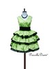 Lime Ruffles Party Dress