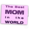 Футболка з принтом The Best Mom in the World