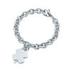 Tiffany&Co Four-Leaf Clover Tag Charm bracelet