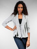 Juicy Couture Luxe Fleece Empire Jacket in Heather Grey