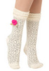 Betsey Johnson Snowfall Socks in Whiteout