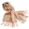 D&Y Women's Houndstooth Plaid Scarf Camel Pink