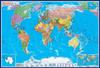 Политическая карта мира. Размер 1.2 x 1.6 м