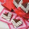 valentine chocolate heart cookies