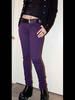 Tripp NYC Purple Black Stripe Skinny Jeans
