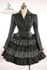 Gothic Lolita Stripes Texedo Jacket&Skirt