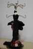Black dress jewelry holder stand