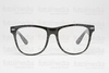 очки (с диоптриями) в черной роговой оправе