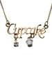 Cupcake Word Pendant Necklace