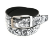 Zombie Print Leather Belt