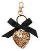 Sequin Heart Key Chain