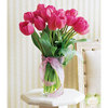 Букет розовых тюльпанов