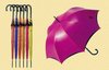 Темно-розовый зонт-трость