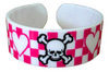 Rude Girl Bracelet in Hot Pink/White