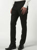 black trim skinny trousers