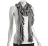 Fluxus : heather grey jersey ruffle scarf       mouseover to zoom or click to enlarge                       	     	  Fluxus