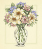Набор для вышивки - Flowers in a Tall Vase Dimensions