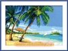 958 - Морской пейзаж с пальмами