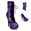 BORDELLO : Shoes : Teeze-31G PURPLE GLITTER