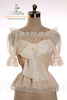Gothic Lolita Chiffon Belts Shirring Waist Blouse