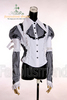 Punk Lolita Peak Collar 2way Sleeves Mesh Cotton Blouse