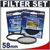 hoya pro1 digital 58mm TWO multi-coated glass filters kit.