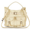 Burberry Tumbled Leather Crossbody Tote Bag