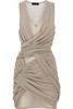 Burberry Prorsum  Gathered wrap-over mini dress