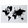 World Map Memo Board