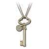 Secrets Key Pendant, gold-plated