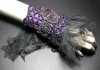 Cuff Vintage Black Lace, Belle Epoque Fabric Wristlet by Tattered Rouge