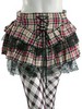 Plaid Cobweb Lace Skirt