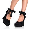 Gothic Lolita Shoes - Cute Satin Chunky Heel Lol